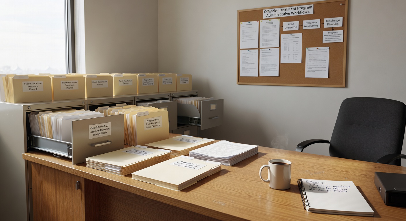 Learn how to build effective administrative workflows for treatment programs that reduce staff burden while ensuring court compliance and regulatory requirements.