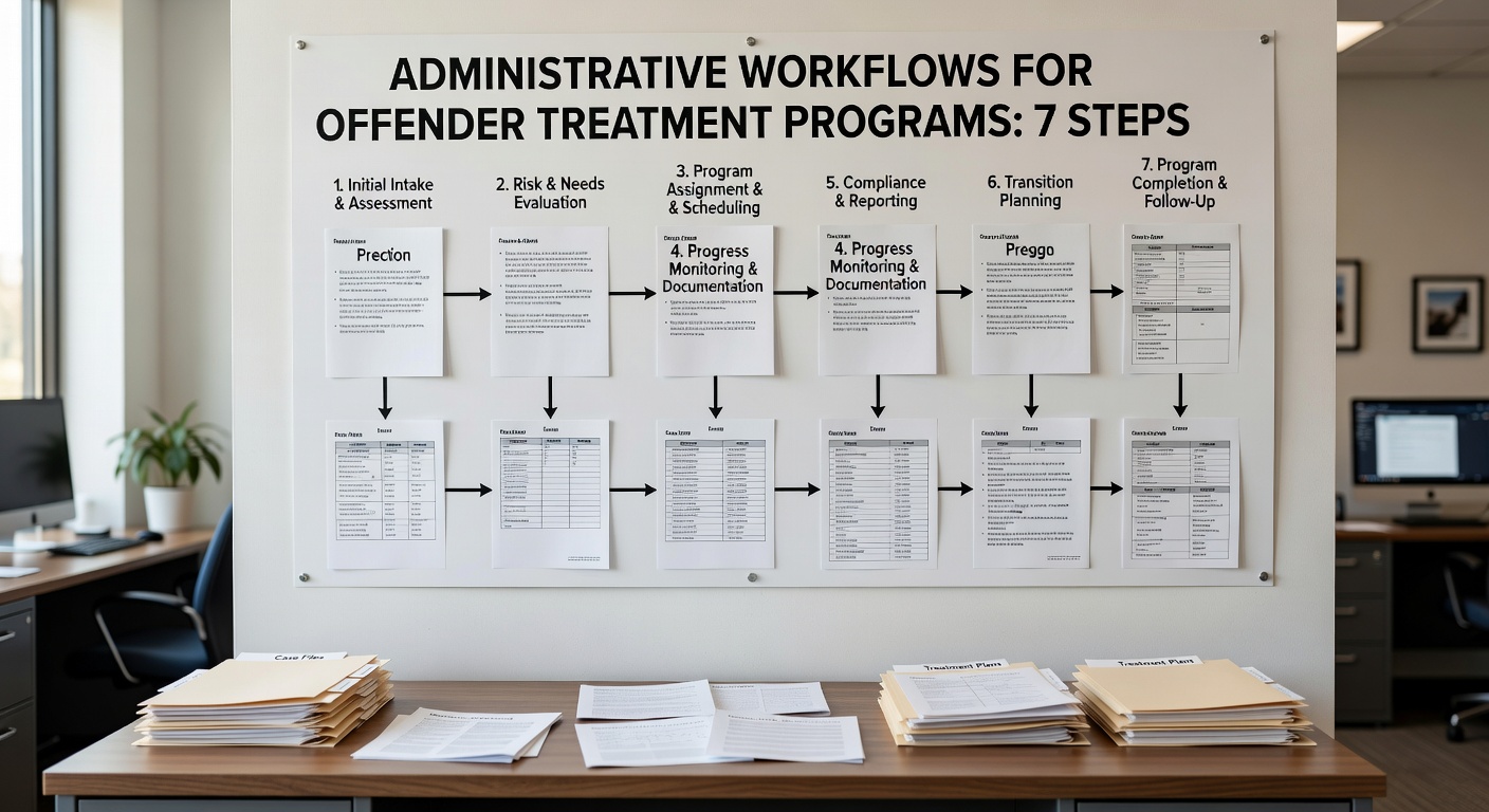 Learn how to design administrative workflows for offender treatment programs that ensure compliance, reduce staff burden, and maintain audit readiness.