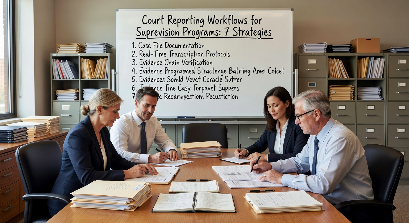 Learn 7 proven strategies for court reporting workflows in supervision programs. Reduce administrative burden with risk-based tracking and standardized documentation.