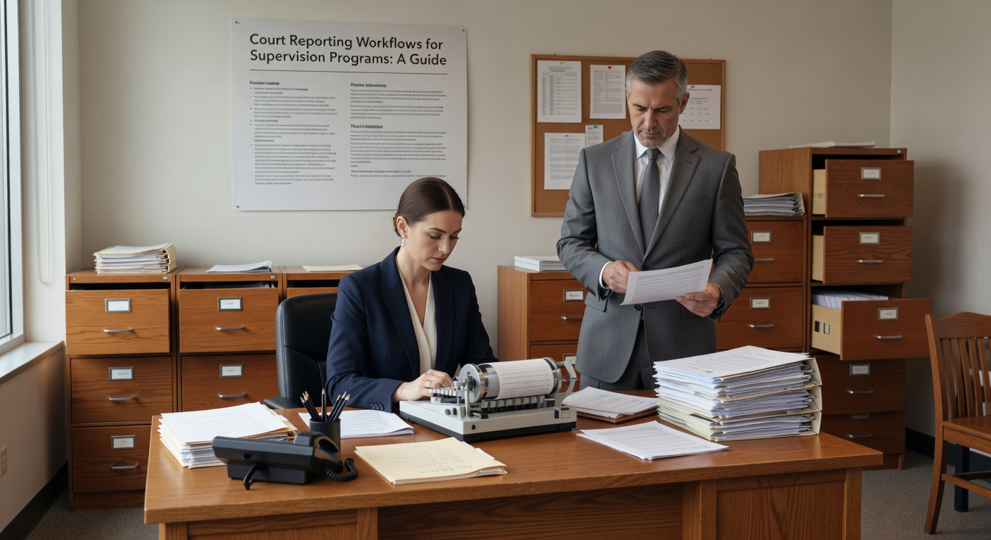 Learn how modern court reporting workflows help supervision programs automate documentation, improve compliance tracking, and reduce administrative burden.