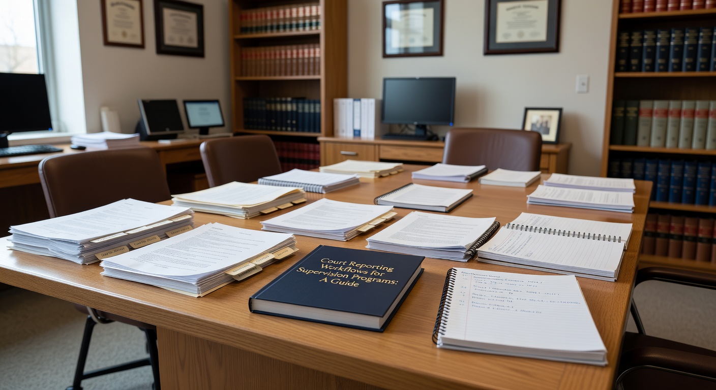 Learn how to streamline court reporting workflows for supervision programs with standardized processes, quality controls, and modern workflow tools.