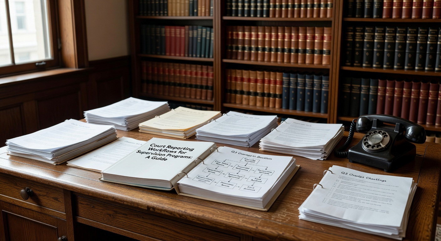 Learn practical strategies to streamline court reporting workflows, manage compliance deadlines, and reduce administrative burden in supervision programs.