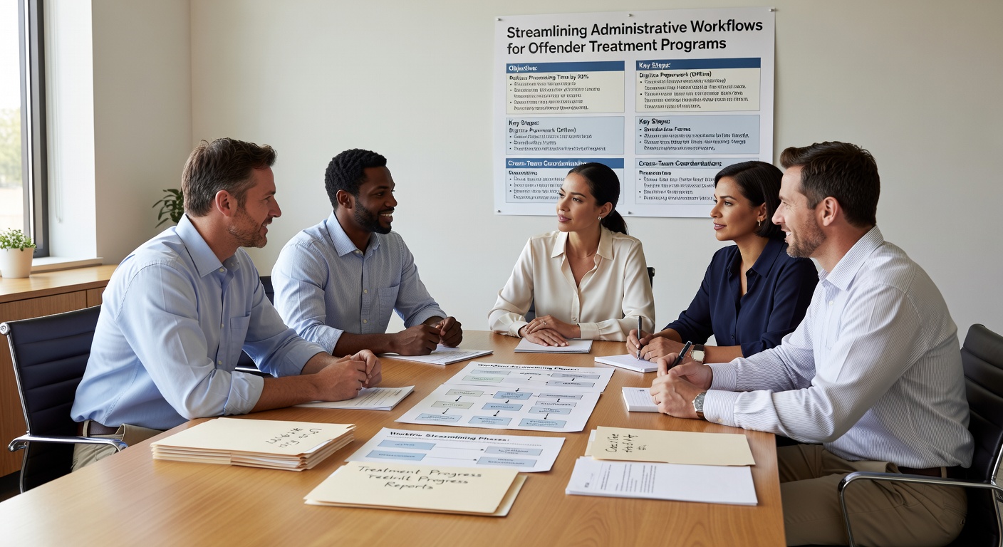 Learn proven strategies for streamlining administrative workflows in treatment programs. Reduce paperwork by 30-50% while maintaining compliance.