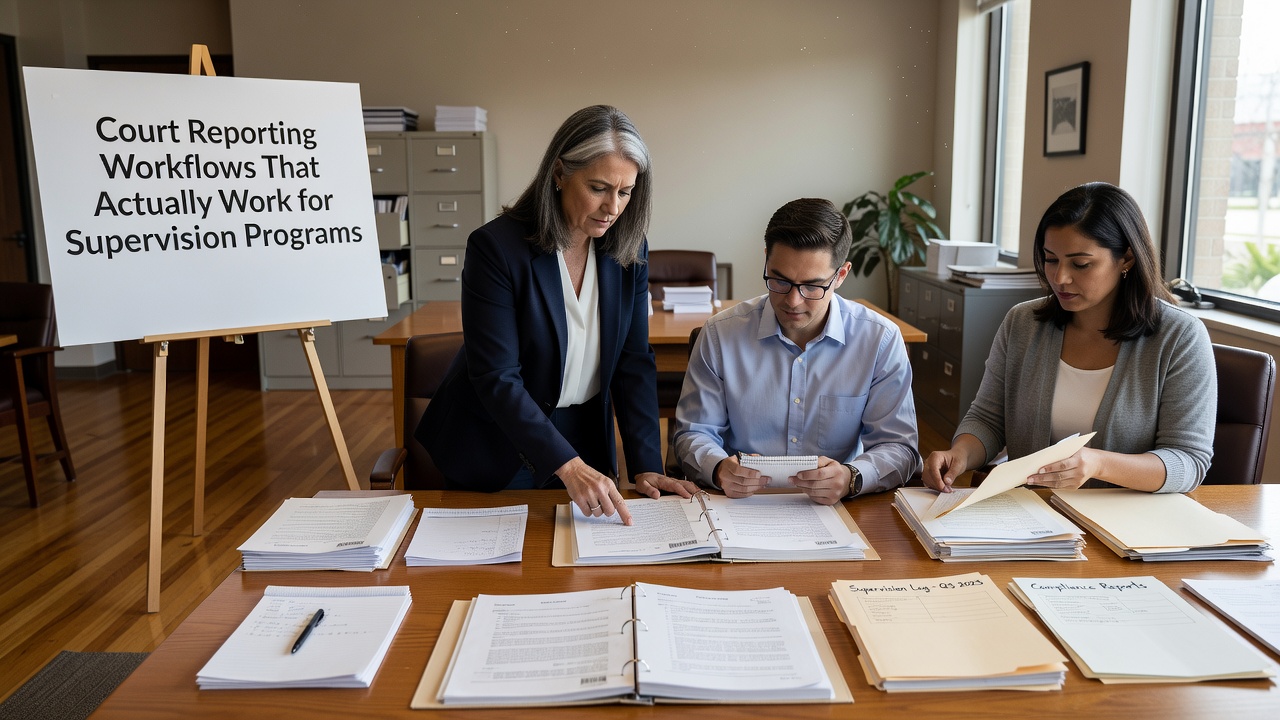 Learn how to build reliable court reporting workflows for supervision programs, reduce documentation errors, and stay audit-ready year-round.