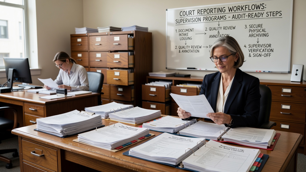 Learn how to build reliable court reporting workflows that keep supervision programs organized, audit-ready, and compliant year-round.