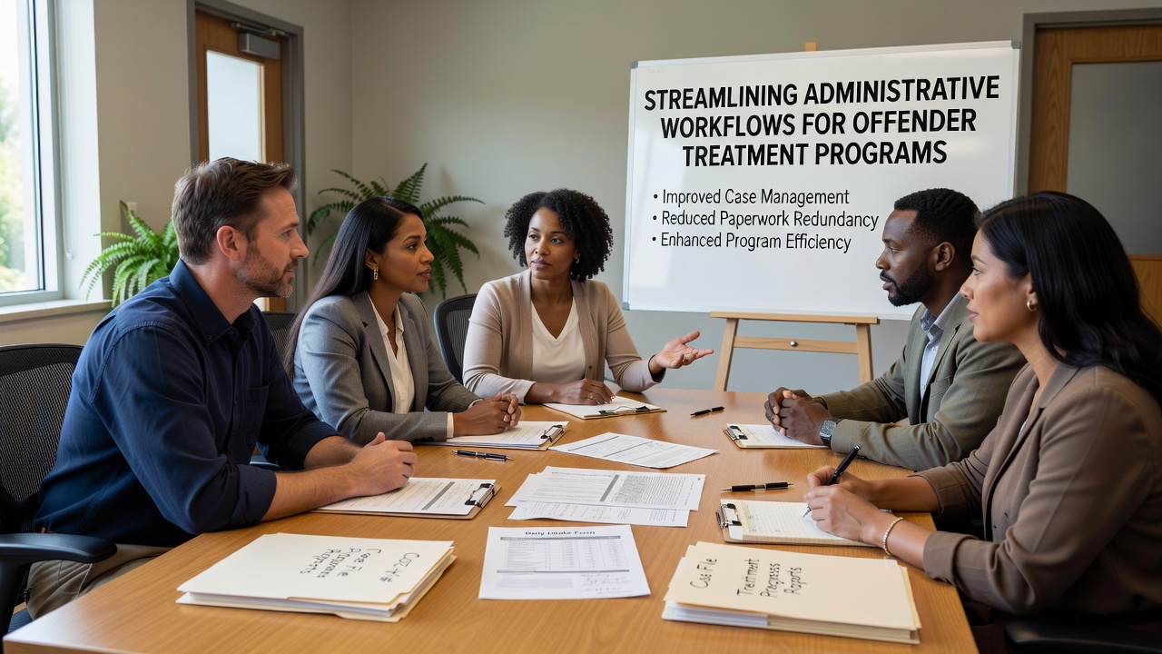 Learn how to improve administrative workflows for offender treatment programs with better documentation, compliance tracking, and reporting practices.